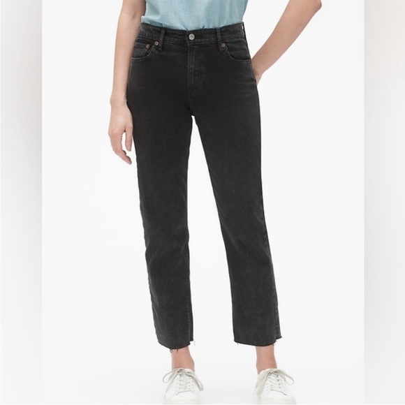 GAP Women's black cheeky straight high rise - Picture 1 of 5